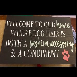 Handmade home decor sign